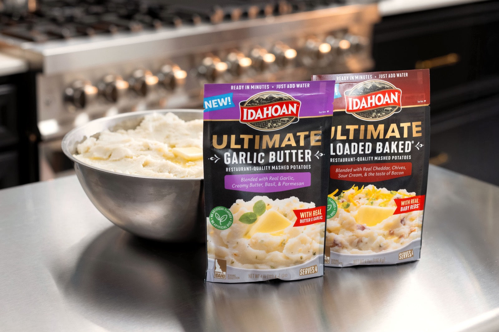 Plated dinner with Idahoan Ultimates