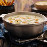 Seafood Chowder is a staple on Friday menus year-round.
