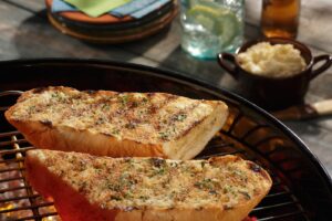 Grilling Mashed Potatoes takes a different spin with this recipe for garlic French bread.