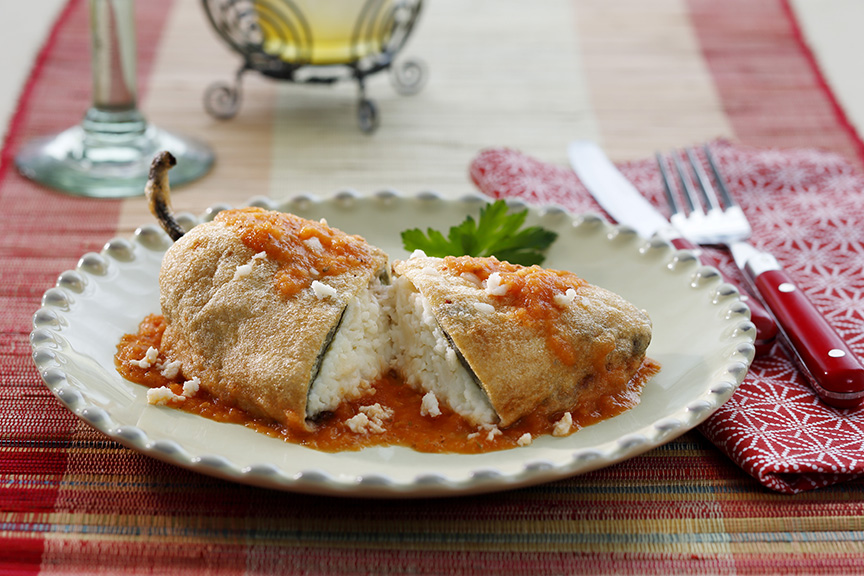 Stuffed Chiles Rellenos – more sauce