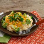 Mashed Potatoes with Broccoli and Cheese