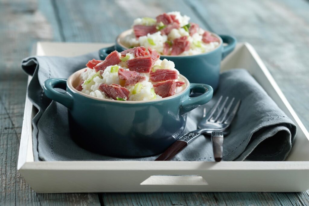 Mashed Potatoes with Corned Beef