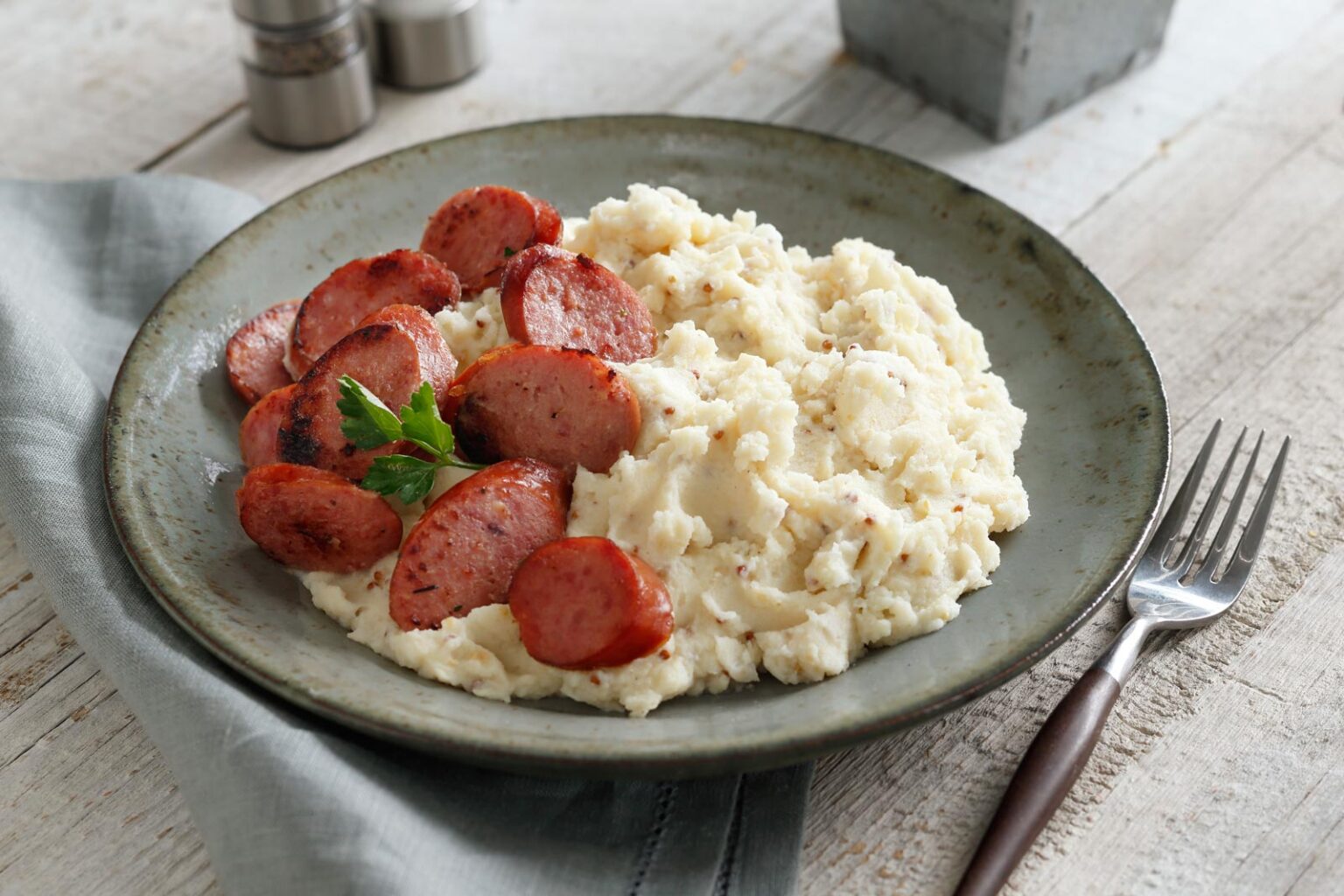 Baby Reds® with Roasted Garlic and Parmesan Mashed Potatoes Idahoan Mashed Potatoes Idahoan