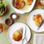 Chicken Thighs with Potato Parmesan Crust