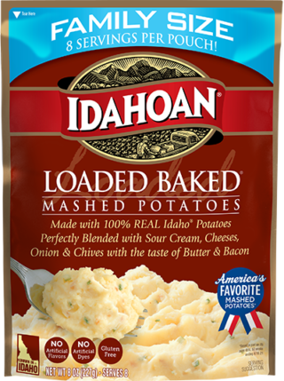 Idahoan Loaded Baked Family Size Mashed Potatoes Pouch