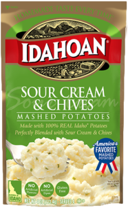 Idahoan Sour Cream & Chives Mashed Potatoes 4oz Pouch