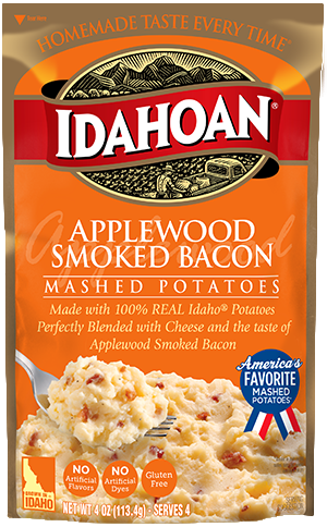 Idahoan Applewood Smoked Bacon Mashed Potatoes 4oz Pouch