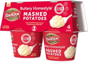 Idahoan Buttery Homestyle Mashed Potatoes Cup 4 pack