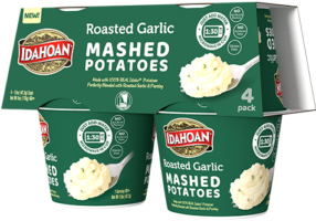 Idahoan Roasted Garlic Mashed Potatoes Cup 4 pack