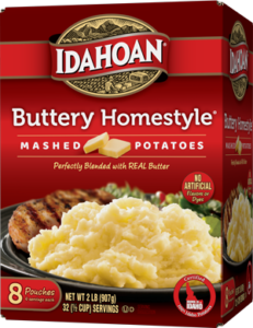 Idahoan Buttery Homestyle Mashed Potatoes Club Pack 8 count carton