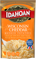 Idahoan Wisconsin Cheddar Selects Mashed Potatoes 4oz Pouch