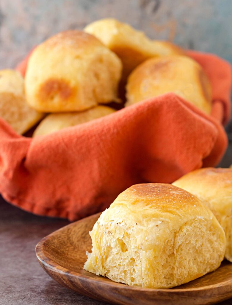 These rolls are easy to make when you start with a pouch of Idahoan mashed potatoes.