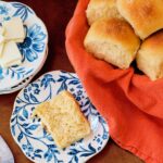 Easy dinner rolls made with Idahoan mashed potatoes.
