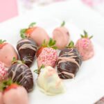 Chocolate dipped strawberries for Valentine's Day