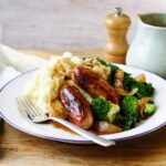 Bangers and Mash are a British classic but this one comes with a fruity twist.