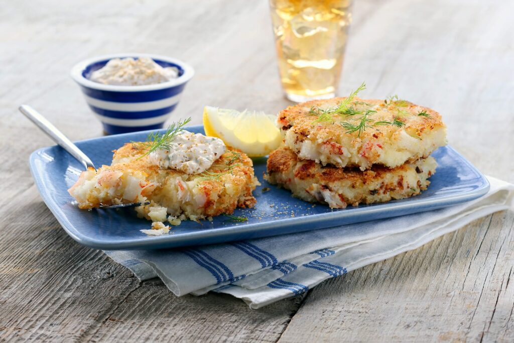 Mashed Potato Crab Cakes are easy to make at home.