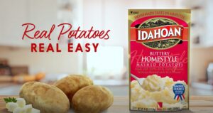 Fresh-dried mashed potatoes commercial