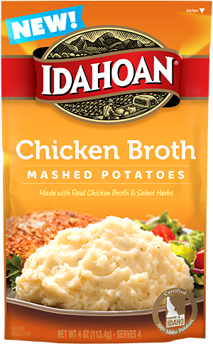 Idahoan Chicken Broth Mashed Potatoes 4oz Pouch