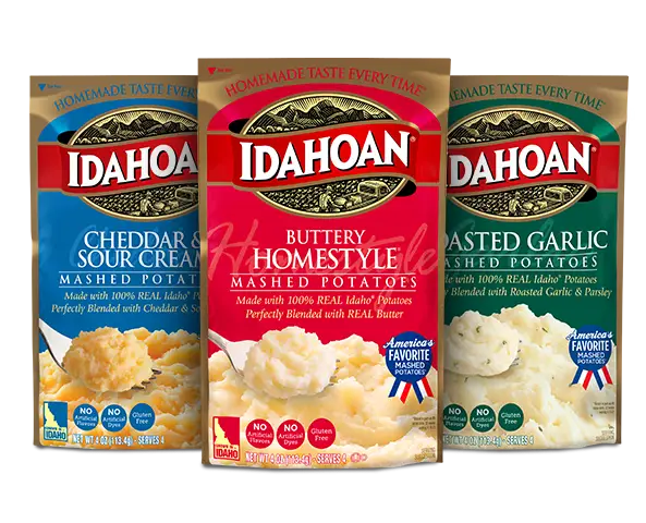 Assorted Idahoan Mashed Potatoes products