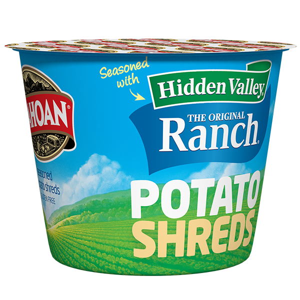 Idahoan® Potato Shreds seasoned with Hidden Valley® Original Ranch®, 1.7 oz  (2 or 12 count)